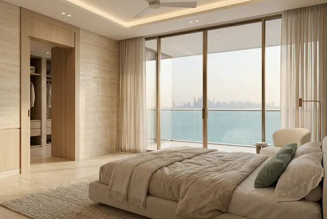 Main bedroom facing the sea