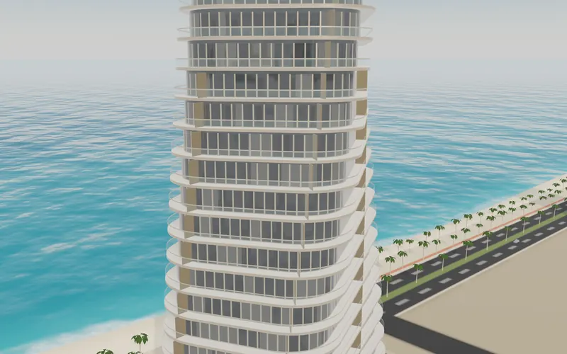 Balconies and glass